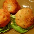 Croquette pomme de terre, jambon, fromage