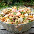 Salade de couscous à la menthe, crevettes et[...]