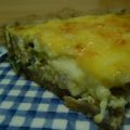 Quiche aux endives, champignons et gruyère fumé