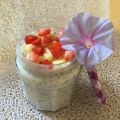 Chia pudding coco-ananas aux flocons d'avoine