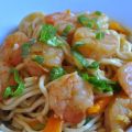 Crevettes à la sauce hoisin.
