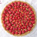 Tarte aux fraises et pistaches