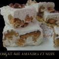 Nougat tendre au miel amandes et noix