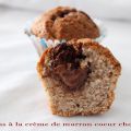 Muffins tendres à la crème de marron coeur[...]