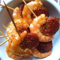 Duo de crevettes-chorizo