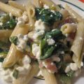 Pâtes au fromage cottage et aux légumes