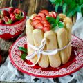 Charlotte aux fraises et fromage blanc allégé