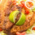 Filet de poisson en croûte de pain d'épices et[...]
