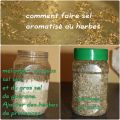 tuto pour faire du sel aromatisé maison