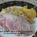 Rôti de porc entouré d'une choucroute