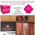 Concours 5 pour les 1 an du blog avec Kubb[...]