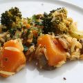 Poêlée butternut brocolis et riz