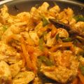 Poulet poivrons-tomates-curry