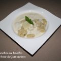 Gnocchis au basilic et crème de parmesan