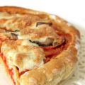 Pizza au chorizo, poulet, champignons et[...]