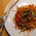 Nouille sautées pimentées à l'asiatique