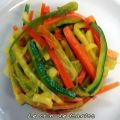 Julienne de légumes au curcuma