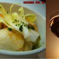 Noix de st jacques sur fondue de poireaux au[...]