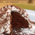 Gâteau au chocolat recouvert d