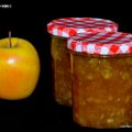 Confiture de pommes à la vanille.