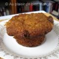 Muffins aux carottes et aux canneberges