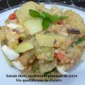 Salade thon, sardines et pommes de terre