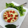 Flans de tomates cerise à la sauge