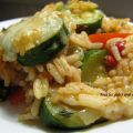 Riz gratiné aux légumes