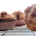 Muffins aux bleuets, garniture à la cannelle