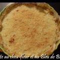 Tarte au chou-fleur et au Bleu de Bresse