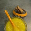 Coulis de mangue et de pomme au curcuma frais