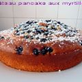 Gâteau pancake aux myrtilles