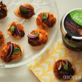 Mini pizzas tomate et oignon rouge pour l'apéro