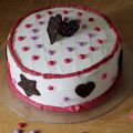 Layer cake framboises et abricot