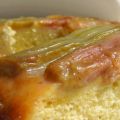 Gâteau façon tatin à la rhubarbe