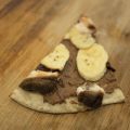 Pizza sucrée chocolat banane
