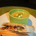 Panini aux huître fumées et oignons caramélisés