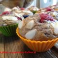 Muffins aux framboises et amandes