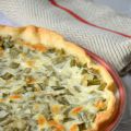 Quiche au fromage blanc et aux tiges d'oignons