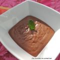 Mousse chocolat parfumée à la menthe fraîche