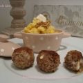 Boulettes de boeuf hachée au coeur de bleu[...]