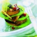 Mille-Feuilles de kiwis et de foie gras poêlés