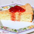 Gâteau aux amandes et son coulis de fraises
