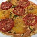 Tarte à la tomate et aux courgettes