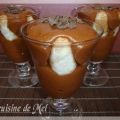 Mousse au chocolat facon charlotte en verrine,[...]