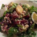 Salade betterave, oeuf & crouton