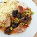 Tajine de veau, fèves & pruneaux