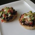 Tacos sur muffins anglais