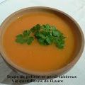 Soupe de potiron et persil tubéreux