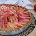 Tarte aux pommes, pâte levée au vin blanc